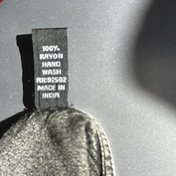 Sacred Threads Boho charcoal grey Tunic with embroidered detail design - Picture 7 of 7